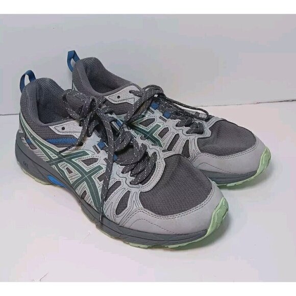 ASICS GEL-Venture 7 Women’s Turquoise Gray Size 10 Running Trail Shoes - Picture 1 of 6